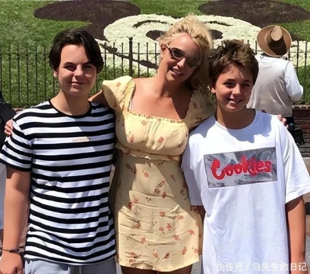 44岁布兰妮晒照，19岁儿子高大帅气引关注，揭秘星二代风采