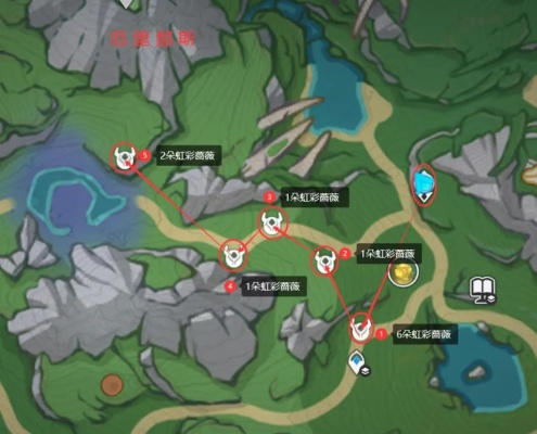 虹彩蔷薇位置图藏在哪？老玩家实测3张隐藏路线图，10分钟找齐全收集