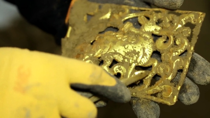 唐代金甲珍宝现世,青海血渭一号墓考古新发现震撼揭晓 唐代金甲珍宝现世,青海血渭一号墓考古新发现震撼揭晓