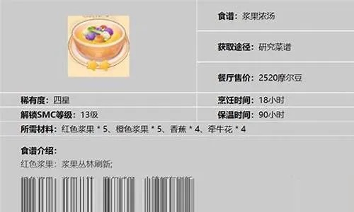 摩尔庄园浆果浓汤怎么做?老玩家压箱底的3个隐藏技巧+食材速刷攻略 摩尔庄园浆果浓汤怎么做?老玩家压箱底的3个隐藏技巧+食材速刷攻略