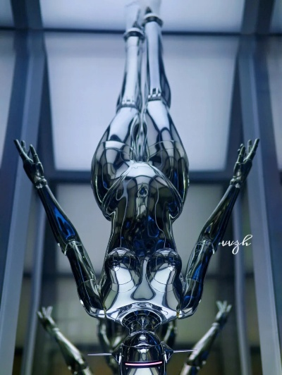 机械美学巅峰！全金属素子雕塑视觉震撼再现艺术新境界