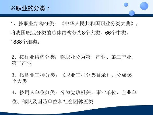 一、职业类型的三大实战分类法