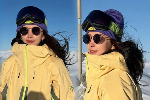 53岁李冰冰晒滑雪美照实力诠释冻龄，这状态谁看了不心动？