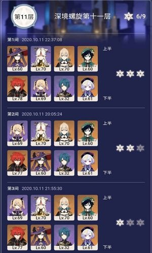 2025深渊竞速密码，原神角色强度排行全维度解析（0命到满命）