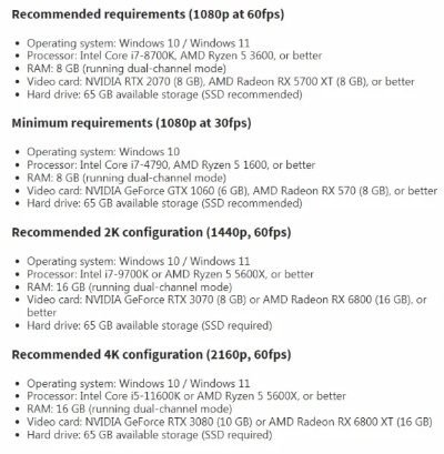 红色沙漠PC配置要求更新，强制SSD，16GB内存成入场门槛