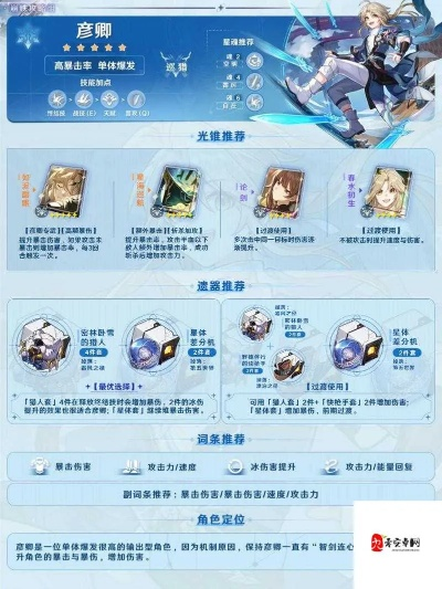 彦卿培养全避坑,2026冰系巡猎天花板配队遗器选择指南 彦卿培养全避坑,2026冰系巡猎天花板配队遗器选择指南