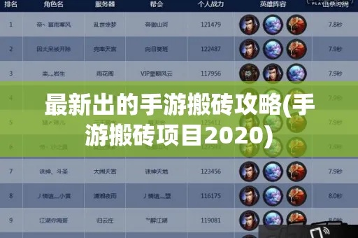 天启之门手游开荒攻略，2026最新职业强度榜+零氪搬砖全路线