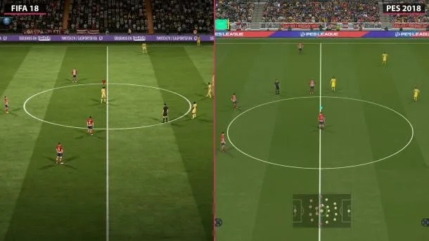 实况2018 vs FIFA 18终极对比，为什么硬核玩家仍坚守PES阵营？