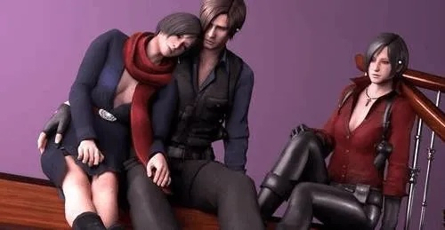 3D大神笔下艾达王与里昂车内暧昧互动，王阿姨魅力撩动人心