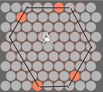 神经猫为什么总逃跑？六边形网格封锁核心原理揭秘