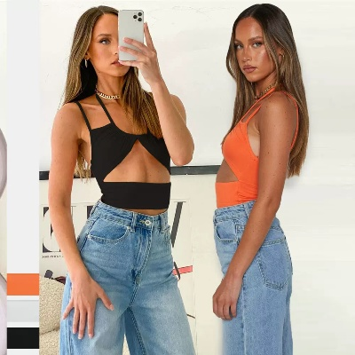 日推热门背心热卖ing 其实欧美辣妹系早就穿了